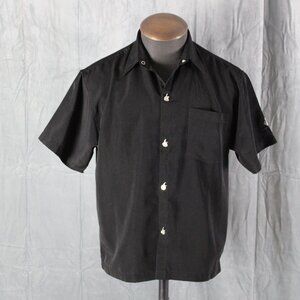 Vintage Button Down Shirt - No Fear Flames Snap Buttons - Men's XL